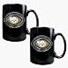 Pittsburgh Steelers Super Bowl 43 Champions 2 Piece Black Ceramic Mug Set