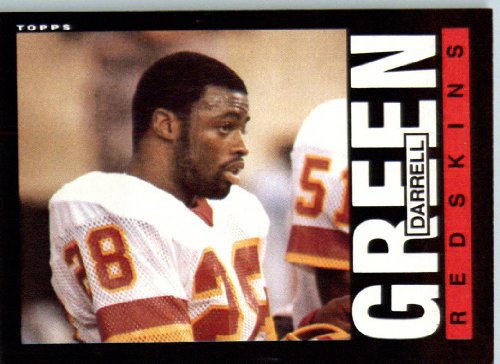 1985 Topps # 181 Darrell Green Washington Redskins Football Card - Shipped In Protective Screwdown Display Case!