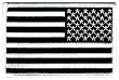 American Flag Embroidered Patch Reversed Black White United States of America Subdued Military Uniform Emblem