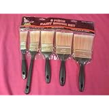 5 Piece Paint Brush Set 1, 1 1 2, 2, 2 1 2, 3 inch 100% Polyester