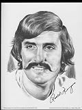 1974 Rollie Fingers Oakland Athletics Lithograph