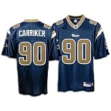 Adam Carriker Rams Navy NFL Replica Jersey ( sz. S, Navy : Carriker, Adam : Rams )