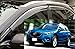 VXMOTOR for 2013-2016 Mazda CX-5 - SUV ONLY - Clip On Chrome Trim - Smoke Tinted Window Visor Rain Guard Deflector - Best Material Polycarbonate PC (CX513)
