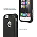 iPhone 6S Case,iPhone 6 Case,ULAK iPhone 6 / 6S (4.7-Inch) Case Shock Absorbing Hybrid Best Impact Rugged Slim Cover Shell w/ Plastic Outer And Rubber Silicone Inner(Black)