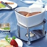 Heart Shaped Fondue Set