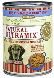 Castor & Pollux Ultramix Canine Fomula, Beef, Vegetables & Barley, 13.2-Ounce Cans (Pack of 12)