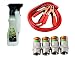 Auto Pearl - Combo Of - Car,Bike Air Alert Tire Valve Cap , Car 500 Amp Heavy Duty Jumper Booster Cables And Dash Board Polish White RS.974.00