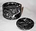 Black Zebra Marble Coasters for Drinks - 7 Pc. Set