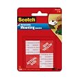 Scotch(R) Removable Mounting Squares , 1 x 1 Inches, 16 squares ,Grey(108)