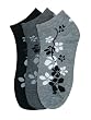 Women's (12 Pairs) Low Cut Patterned Socks - Many Designs Available