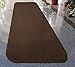 House, Home and More Skid-Resistant Carpet Runner - Chocolate Brown - 8 Feet X 27 Inches