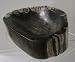 Oblong Polished Petrified Wood Decorator Bowl Over 8 Pounds