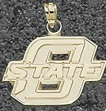Oklahoma State Cowboys Solid 14K Gold New Block O 5/8 14K Pendant