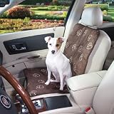 Gg Pawprint Single Seat Car Seat Cover Chocolate