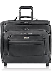 Solo Classic 15.6" Leather Laptop Rolling Case, D964