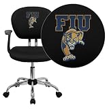 Flash Furniture Florida International University Golden Panthers Embroidered Black Mesh Task Chair with Arms and Chrome Base