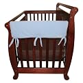 Set of Two Fleece 27" Side Rail Cover for Convertible Cribs- Blue