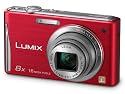 Panasonic Lumix FS35 Digital Camera - Red  (16.1MP, 8x Optical Zoom) 2.7 inch LCD