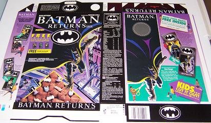 1992 Ralston Batman Returns Cereal Box Flat Br17