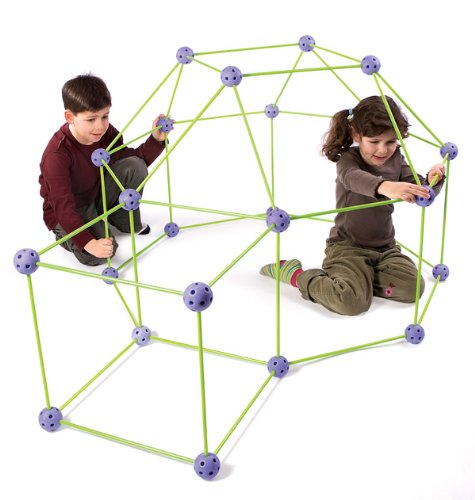 Crazy Forts Construction Toy 69 Piece Set and Fort Lights