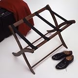 Foldaway Suitcase Stand-Hardwood-Walnut Finish (Walnut) (20"H x 26 1/2"W x 18 1/2"D)