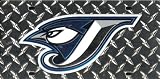 Toronto Blue Jays Deluxe Diamond Plate Laser Cut License Plate