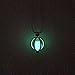 Teardrop Blue Glow in the Dark Necklace Jewelry Pendant Steampunk Fairy Magical