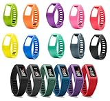 Biaoge 10PCS Replacement Bands with Plastic Clasps for Garmin Vivofit [Replacement Bands Only] Size 5.9-8.2 inches (1 Sets)