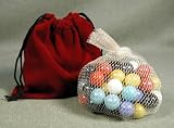 Chinese Checker Marbles with drawstring pouch