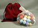 Chinese Checker Marbles with drawstring pouch