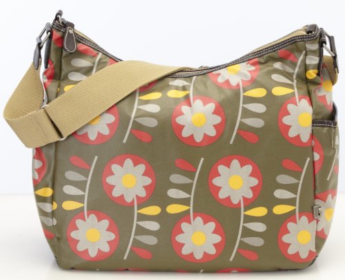 OiOi Retro Floral Hobo Diaper Bag Style 6513 picture