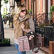 Sherpa Bag Large Brown with Pink Trim Sherpa Bag Large Brown with Pink Trim