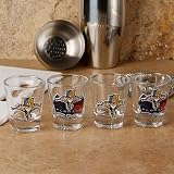 NHL Florida Panthers 4-Pack Enhanced High-Definition Design Shot Glass Set
