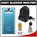 Pocket Video Camera Sony Bloggie MHS PM5 1080 HD Video Snap Camera Camcorder  with Case + Accessory Kit