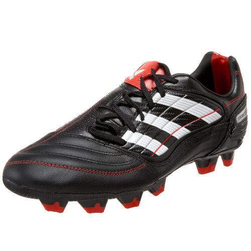 adidas Men's X Absolado X Firm Ground Soccer Cleat,Black/White/Red,7.5 M