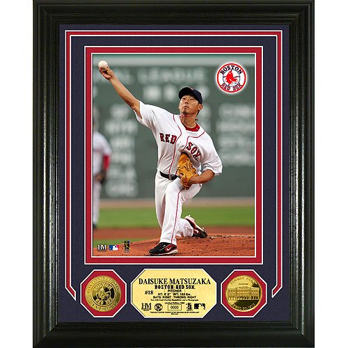 Highland Mint Boston Red Sox Daisuki Matsuzaka 24KT Gold Coin Photo Mint