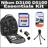 Essentials Accessory Bundle Kit For Nikon D3100 D5100 Digital SLR Camera In ....