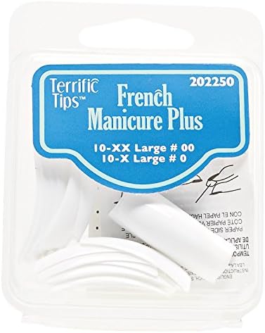 Terriffic Tips French Manicure Nail Tips Plus Size