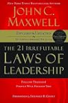 The 21 Irrefutable Laws of Leadership...