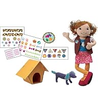 Manhattan Toy Groovy Girls Troop Groovy Poseable Doll and Dog House Craft Kit Activity Set