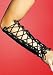 Vinyl Lace Up Gloves (As Shown;One Size)