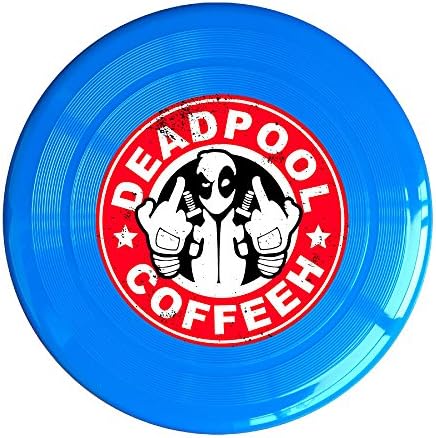 Drak06 Deadpool Coffee Fashion Flying Frisbee Disc RoyalBlue