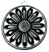 Old Dutch 8¾¿ Round Décor Nickel Daisy Trivet