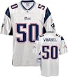 Mike Vrabel Jersey: Reebok White Replica #50 New England Patriots Jersey