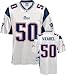 Mike Vrabel Jersey: Reebok White Replica #50 New England Patriots Jersey - XX-Large