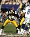 Levon Kirkland Autographed/Hand Signed Pittsburgh Steelers 8x10 Photo (Black Jersey)
