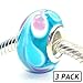 Coastal Collection Silver Glass Beads (3 Pack) - Ripples in Time (Pandora and Chamilia Compatible)