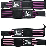 Wrist Wraps (2 Pairs/4 Wraps) 14" for Weightlifting | CrossFit | Powerlifting - For Women & Men - Improve Hand Strength & Support During Weight Lifting - by Nordic Lifting - 1 Year Warranty