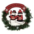 Chicago Blackhawks 22" Snowman Christmas Wreath - NHL Hockey