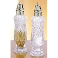 Leaded Crystal Pinwheel Salt and Pepper Shakers